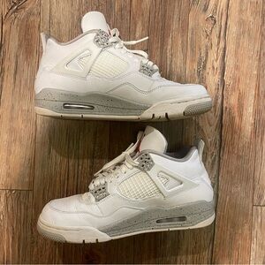 jordan 4 mid white oreo sneakers nike size 8 men’s
